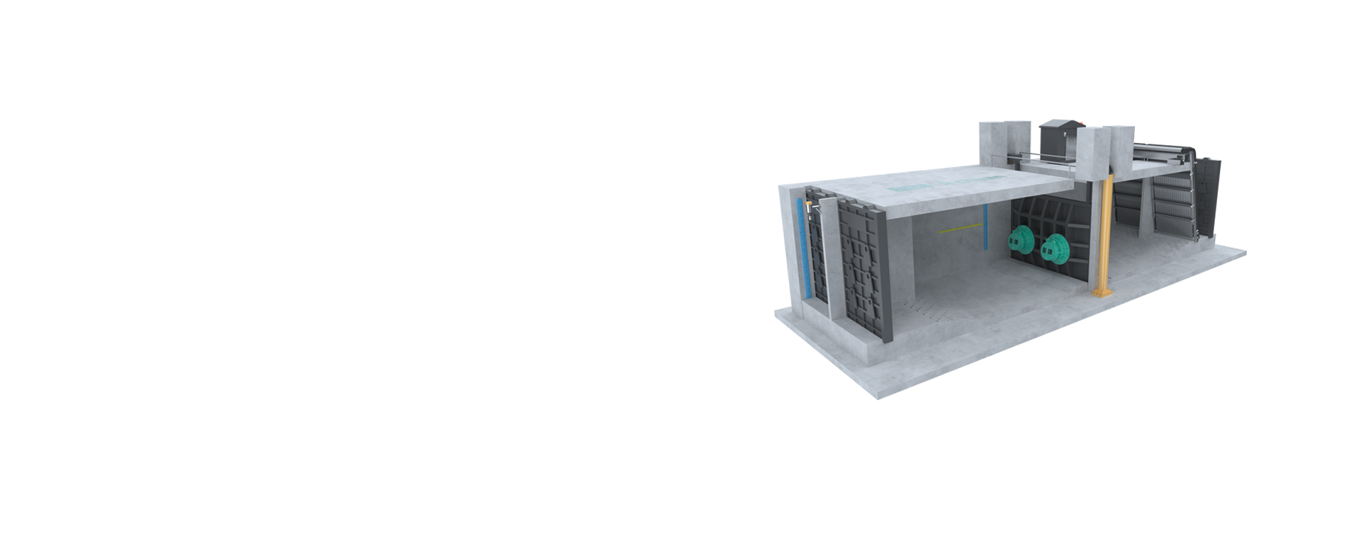 Axial flow pump type | integrated pump gate